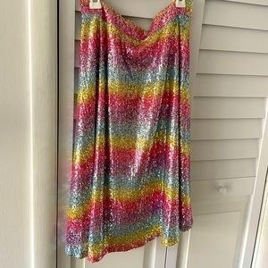 Rainbow sequined skirt - NEW WITH TAGS